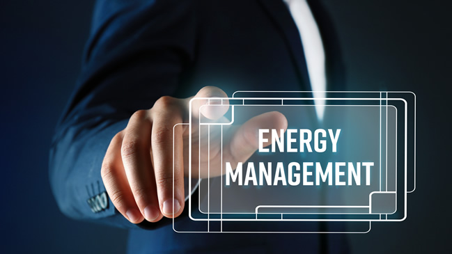 Energy Management Schriftzug (verweist auf: Modul 3: MSR, Sensorik und Energiemangement-Software)